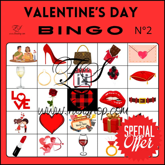 Cartelle Bingo San Valentino Grafica