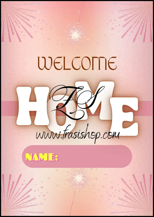 Poster Welcome Home Cards Digitale